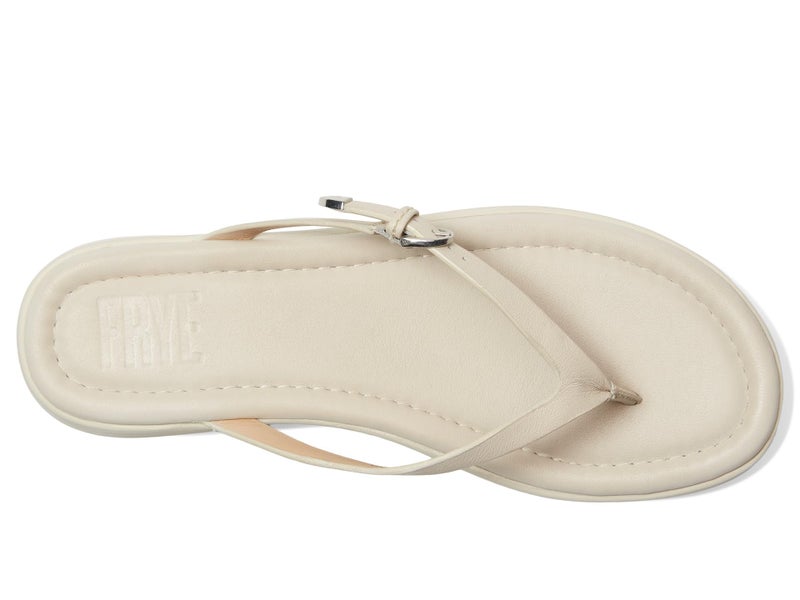 Frye Women Maya Buckle Thong Sandals Ivory 8.5 Medium - Image 2