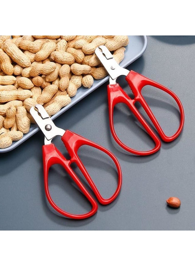 SYOSI Nut Cracker Shell Opener, Stainless Steel Pistachio and Seed Shelling Tool for Nuts, Ergonomic Non Slip Handle for Easy Shell Removal, Durable Kitchen Gadget for Home Baking and Cooking, 2 Pcs - Image 4