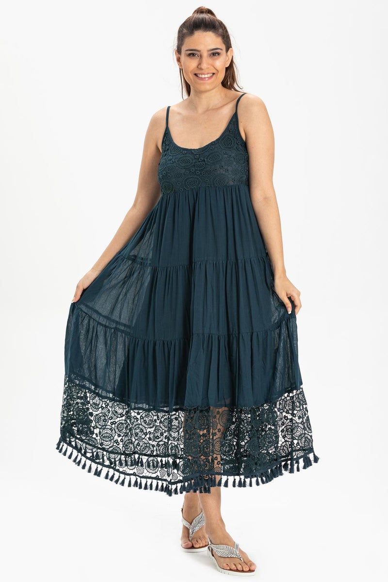 Eliş Şile Bezi Tiered Lace Dress  - Image 3