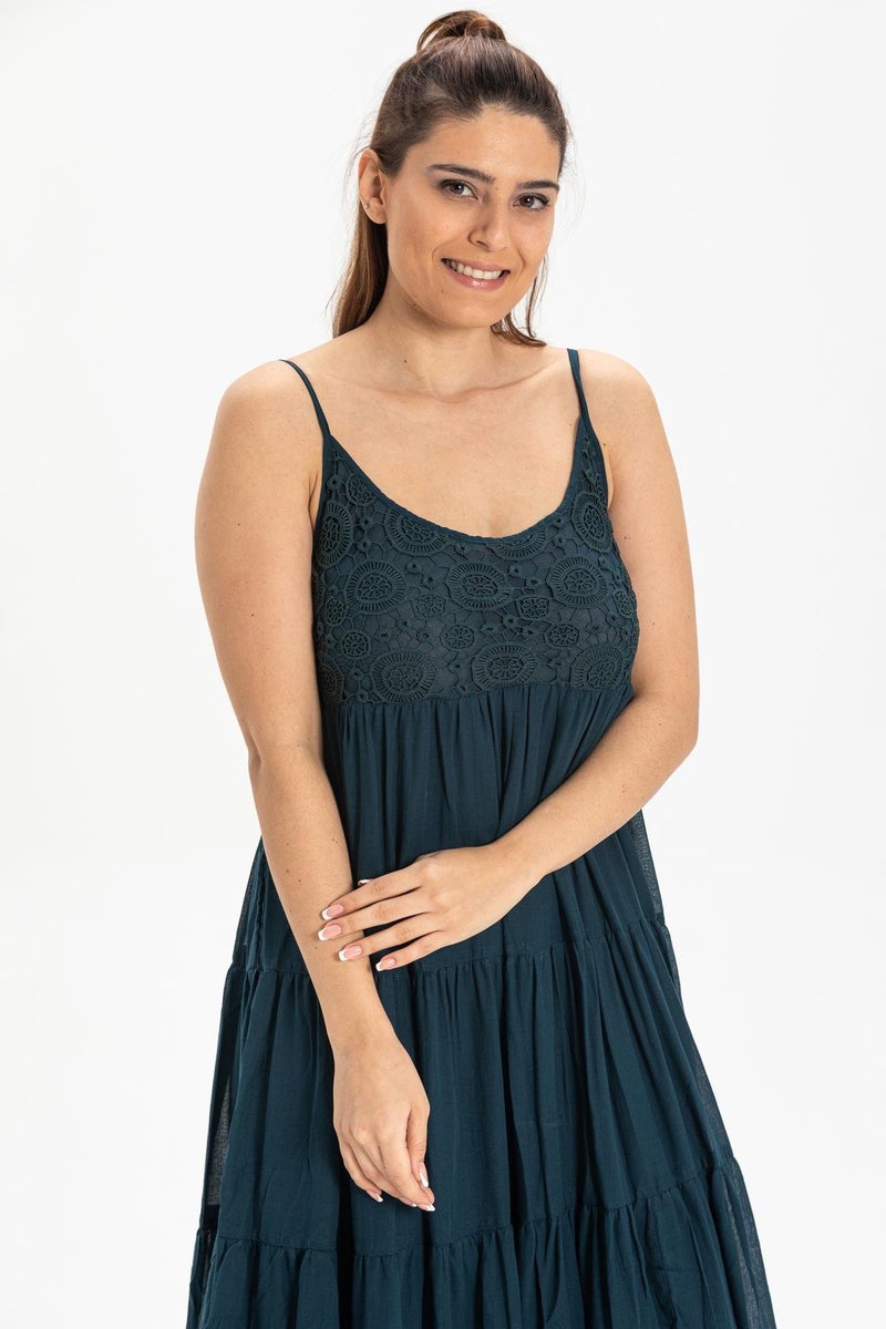 Eliş Şile Bezi Tiered Lace Dress  - Image 5