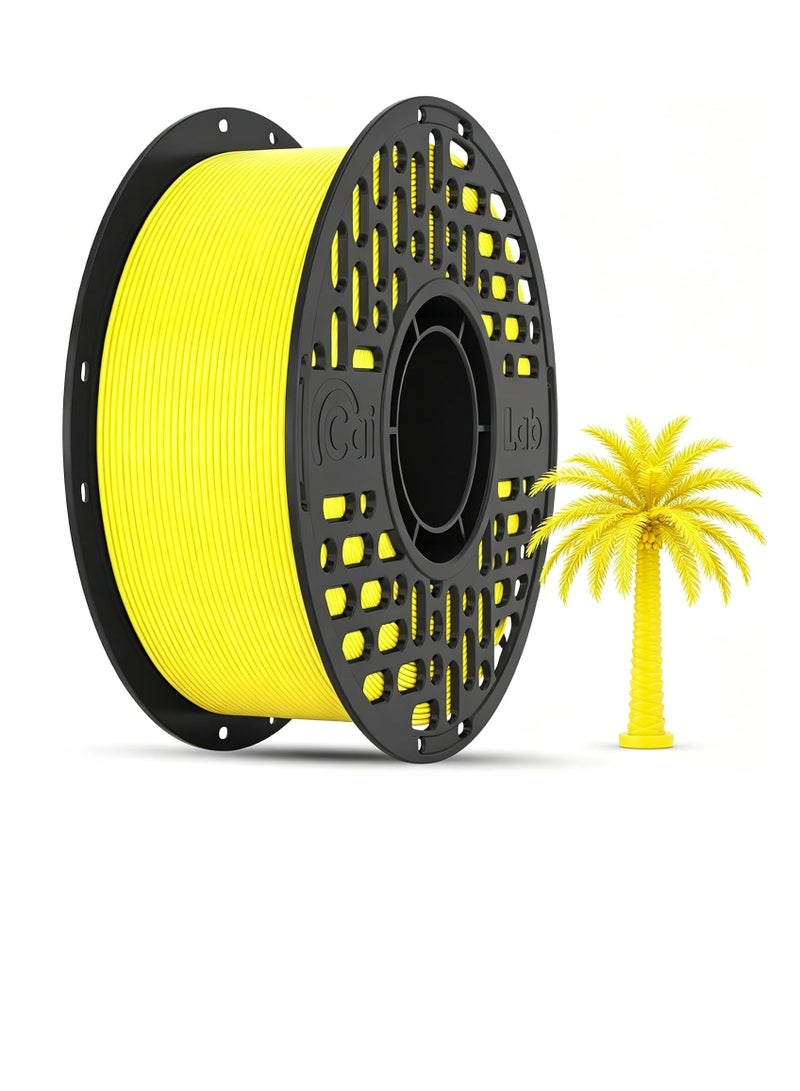 Cai Lab PETG Filament 1.75mm, CaiLab New Heat/Water Resistant Filament, High Toughness, ±0.02mm Accuracy, Low Warping, Tangle Free, Compatible with Bambu Lab, Creality and Elegoo 3D Printer, 1KG (Yellow) - Image 1