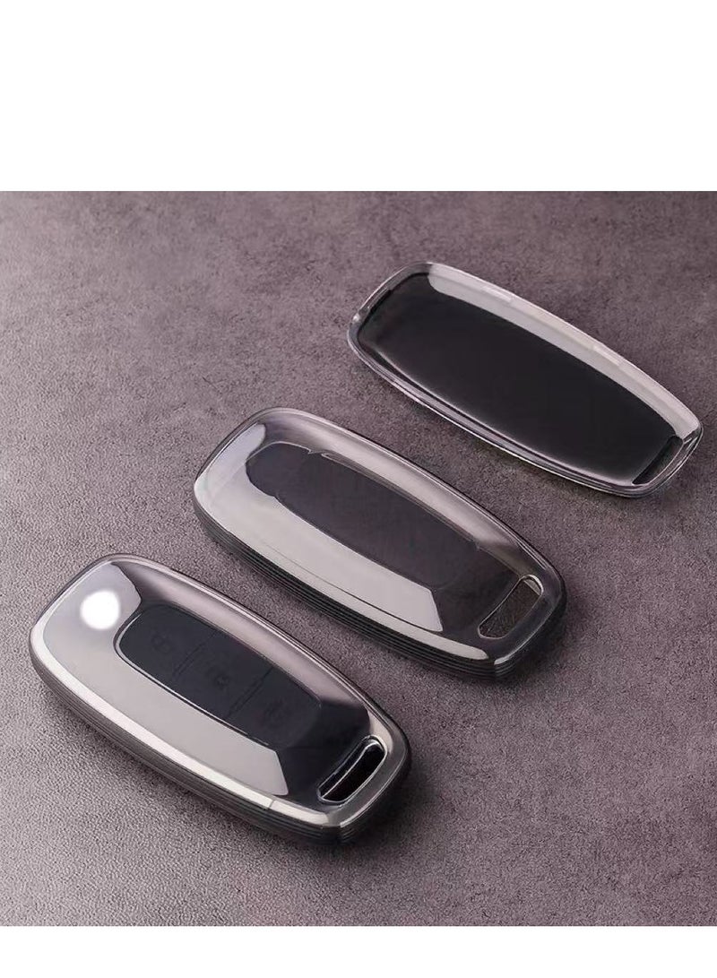 OUYoo غطاء مفتاح OUYoo مع سلسلة معدنية متوافق مع نيسان، واقي مفتاح من TPU الناعم، يدعم أغطية المفاتيح الذكية ذات 3 و4 و5 أزرار، متوافق مع موديلات 2023 2024 2025 باثفايندر، روغ، كيكس، أريا، سنترا، فيرسا، فرونتير، GT-R، مورانو، ليف، مارش، اكس-تريل، تيتان، NV350 (أسود) - Image 5