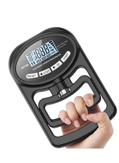 spa luxetique Hand Grip Strength Tester Trainer - Electronic Hand Dynamometer Forearm Grip Strengthener Exerciser Digital Training Gauge 265 Lbs 120 Kgs for Sport Home School Use  - Image 1