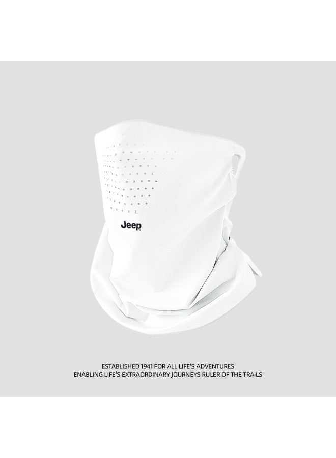 Jeep Full Face Cover Neck Scarf - Breathable Summer Cycling Mask With Ear Loops, Unisex Sun Protection Veil For Sports - Image 2
