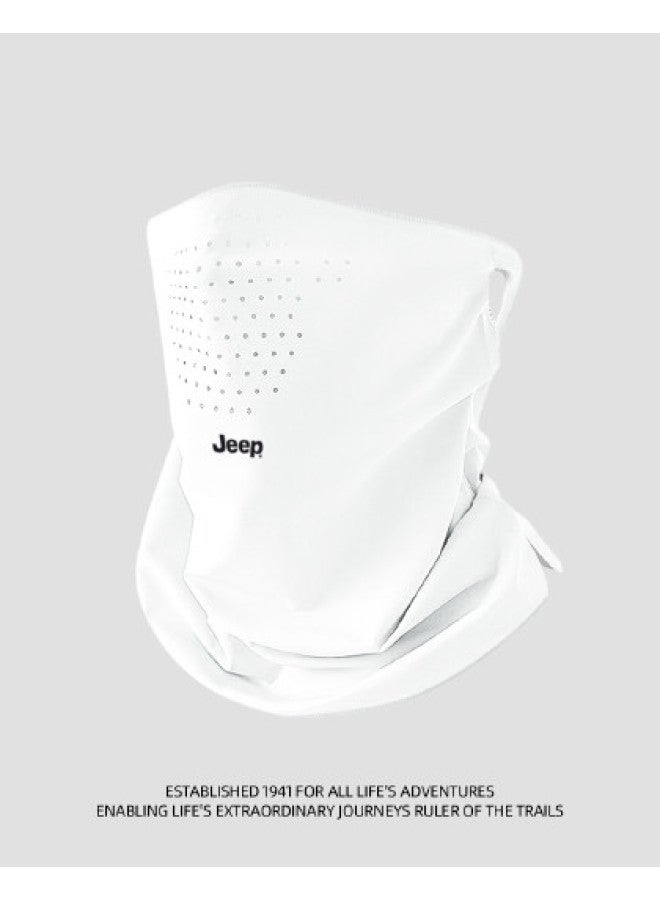 Jeep Full Face Cover Neck Scarf - Breathable Summer Cycling Mask With Ear Loops, Unisex Sun Protection Veil For Sports - Image 1