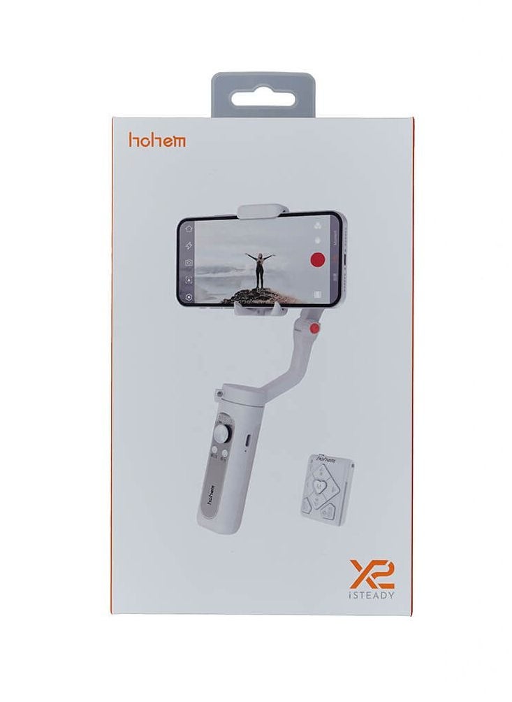 hohem - iSteady X2 3-Axis Palm Smartphone Gimbal Stabilizer White - Image 1