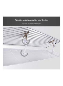 NIBEMINENT Anti Direct Blowing Retractable Air Conditioning Deflector T70 White  - Image 3