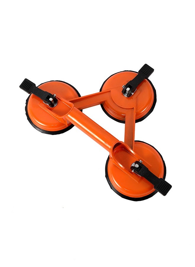 Aluminum Glass Suction Cup -3 Cups- Heavy-Duty Glass Lifter Tool with Strong Suction Power and Quick Release Mechanism -for Glass Installation, Window Repair, Tile Lifting and Granite Handling