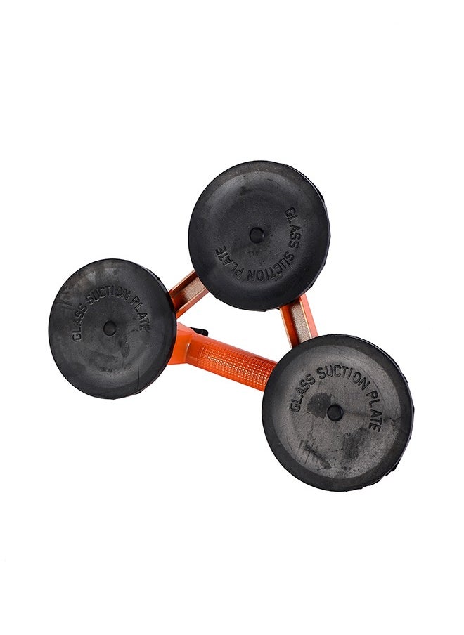 Aluminum Glass Suction Cup -3 Cups- Heavy-Duty Glass Lifter Tool with Strong Suction Power and Quick Release Mechanism -for Glass Installation, Window Repair, Tile Lifting and Granite Handling