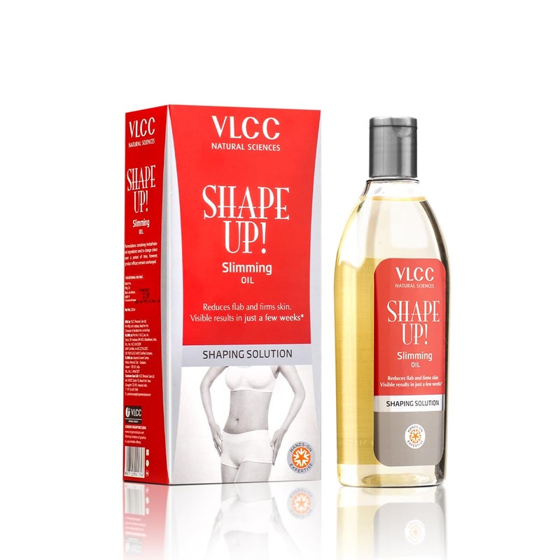 VLCC Shape Up Slimming Oil 200ml Fights Cellulite and Reduces Flab Firms Skin and Increases Skin Elasticity With Cypress Juniper Berry Fruit and Sweet Fennel Oil - Image 2