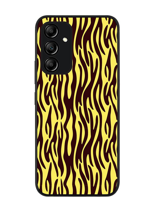 Stylizedd Rugged Black edge case for Samsung Galaxy A54 5G Slim fit Soft Case Flexible Rubber Edges Anti Drop TPU Gel Thin Cover - Jungle Stripes - Image 1