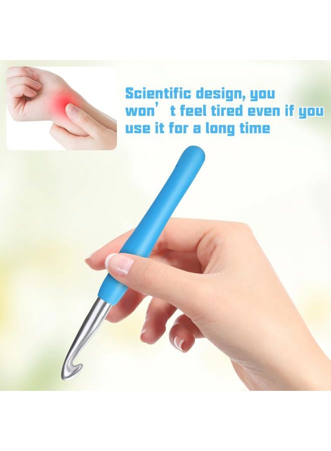 SHWAKK Crochet Hook, 10.0 mm Ergonomic Crochet Hook, Crochet Needles, Ergonomic Handle Crochet Hook, Knitting Needles with Soft Handle Beginners and Experienced Crochet Hobbyists (10.0 mm) - Image 4