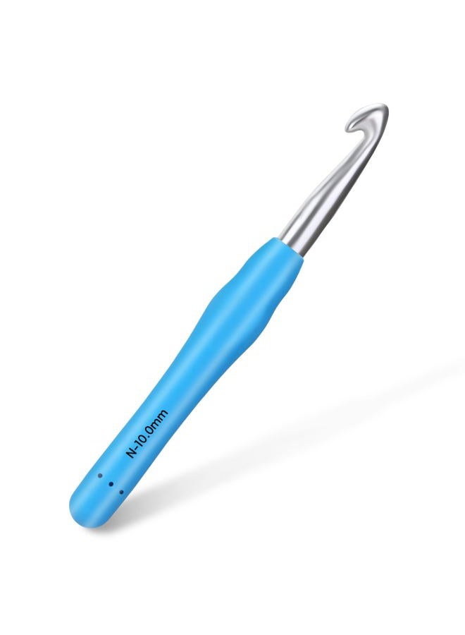 SHWAKK Crochet Hook, 10.0 mm Ergonomic Crochet Hook, Crochet Needles, Ergonomic Handle Crochet Hook, Knitting Needles with Soft Handle Beginners and Experienced Crochet Hobbyists (10.0 mm) - Image 1