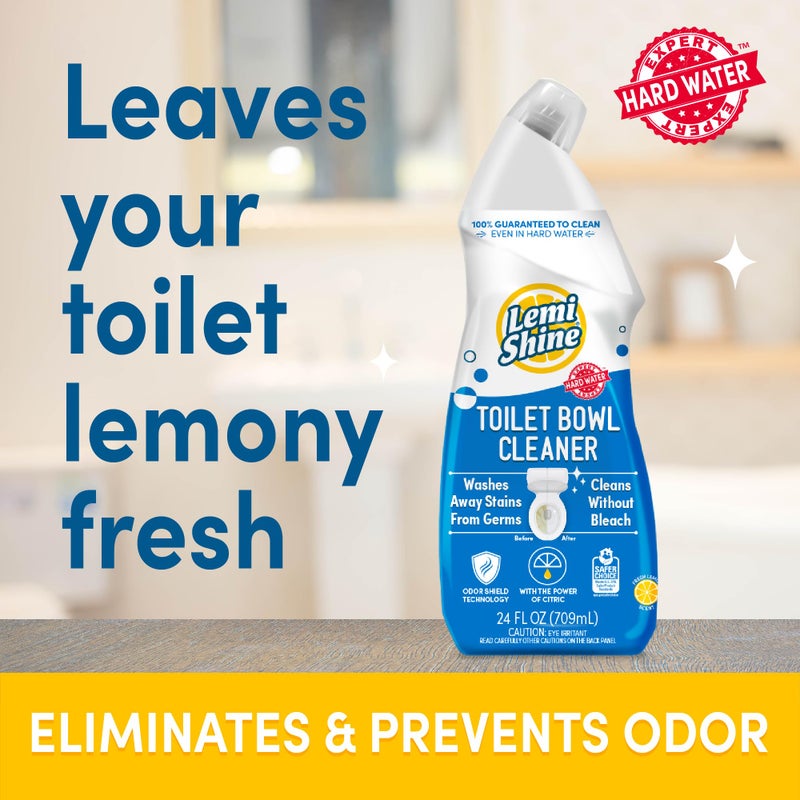 Lemi Shine Toilet Bowl Cleaner - Bleach-Free Toilet Cleaner - Removes Tough Stains and Odor - 24 fl oz (3 Pack) - Image 5