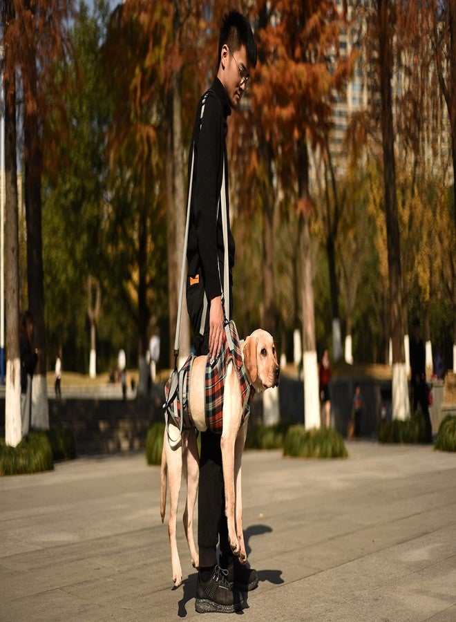 ROZKITCH Shoulder Belt Strap for Dog Lift Harness, Grid Pet Chest Rear Support Aid Veterinarian Approved Sling for Old K9 Help with Poor Stability 1 * 79 inch - Image 3