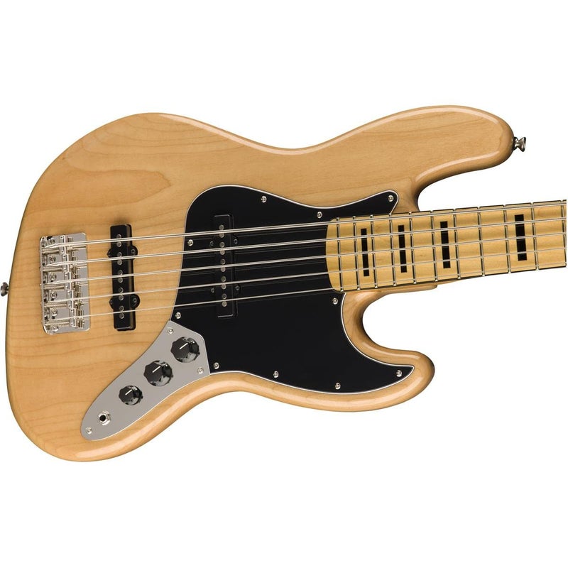 FENDER Squier Classic Vibe 70s 5-String Jazz Bass, Natural, Maple Fingerboard - Image 4