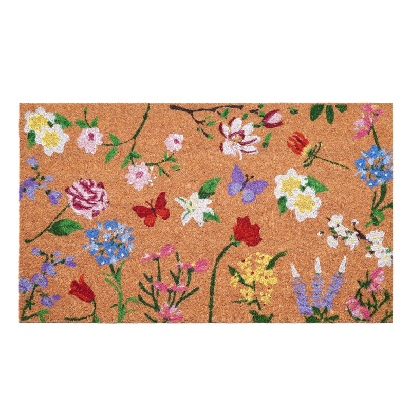Calloway Mills AZ105991729 Floral Hello Doormat, 17" x 29", Multicolor - Image 1