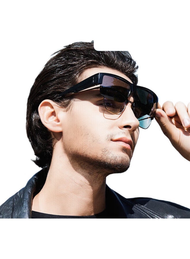 CAXMAN Polarized Clip-On Sunglasses For Men And Women, Nearsighted Sunglasses, Driving Glasses, Eyeglass Frames - Image 1