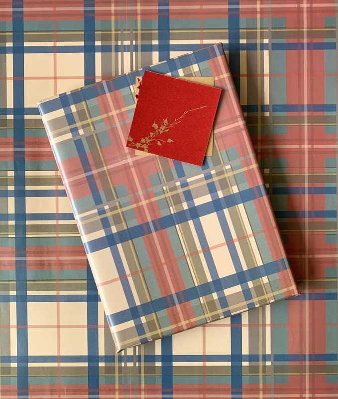 Dovetail Tartan Gift Wrapping Paper Sheet Pack of 4 - Image 2