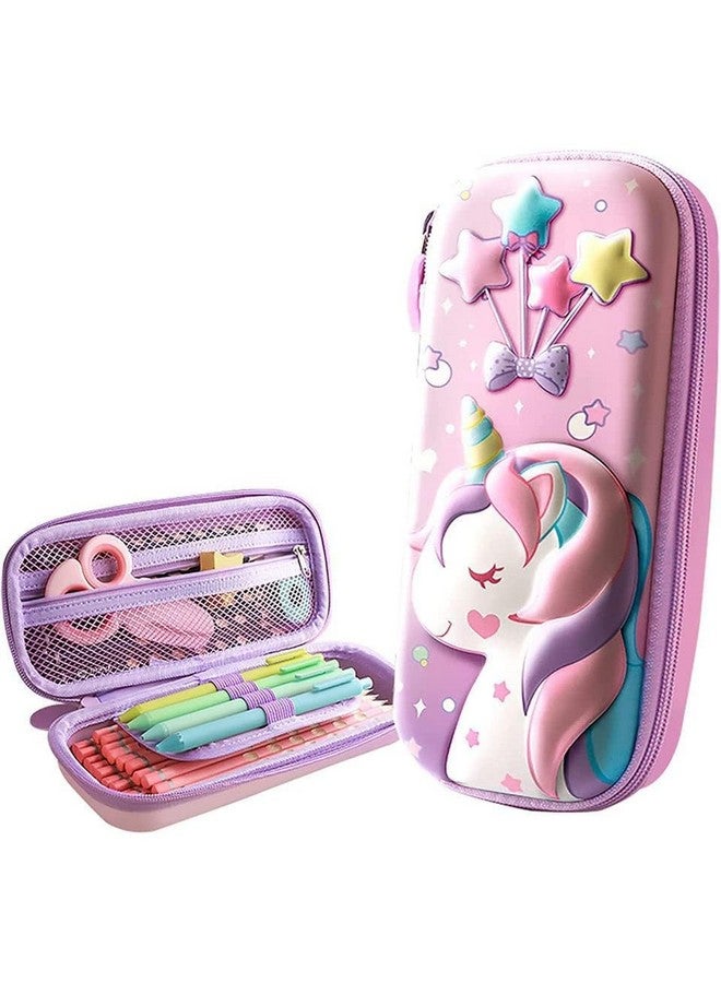 NGEL 3D Cover EVA Pencil Case || Large Capacity Pencil Pouch for Boys & Girls || Cartoon Design Pencil Box/Case/Pouch for School (Print May Very) (Pack of 1) (Unicon Pouch) - Image 1