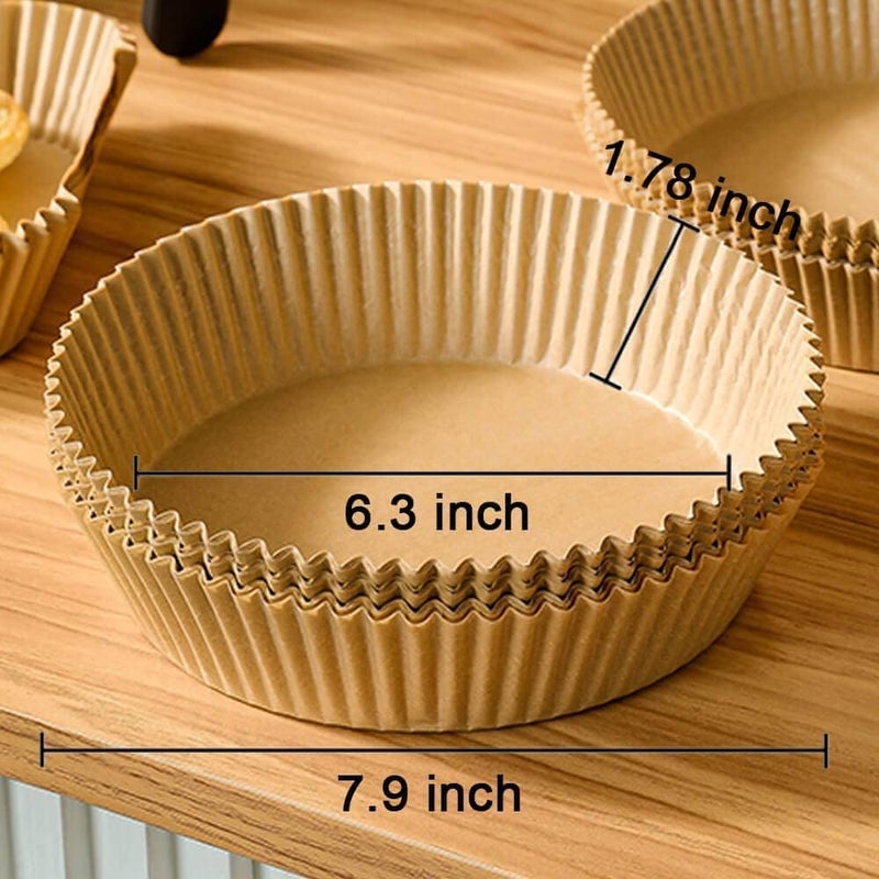 TANGBLIB 100pc Baking Liner Paper, Brown, PAPERL01-100P, 20cm - Image 5