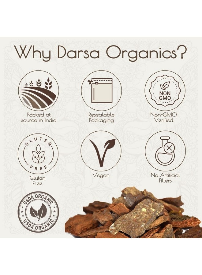 Darsa Organics Arjuna Powder, 8 oz - Arjuna Bark Grounded, Ayurvedic Herb for Tea & Recipes, Arjun Ki Chaal for Ayurveda Products, Raw & Vegan, Non-GMO & Gluten-Free, USDA Organic, Kosher Certified - Image 5