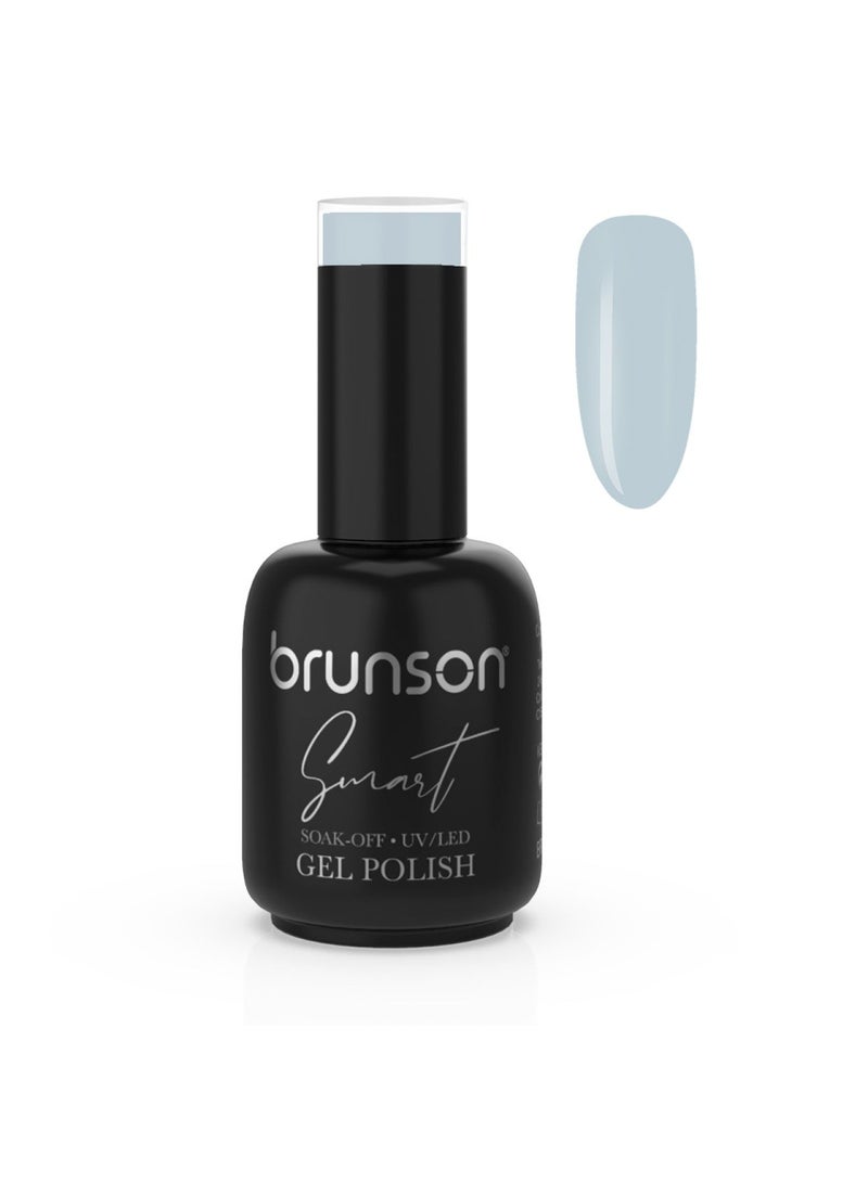 brunson Gel Polish, 15ml Smart Gel Nails Glossy Shine Finish Long Lasting Soak off UV Gel Nal Polish for Nail Art French Manicure Pedicure Salon Quality Chip Resistant Gel Nail Extensions UV Gel Nail Paint