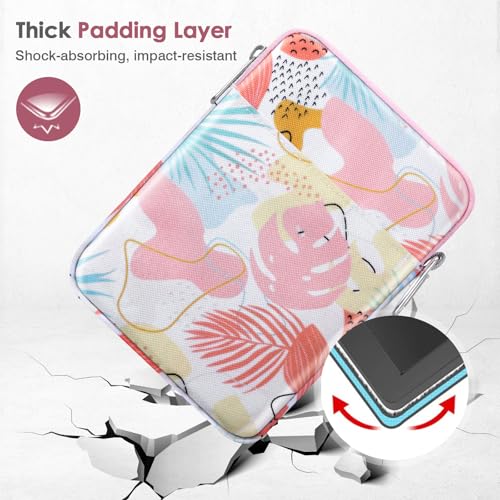 MoKo Padded Ereader Sleeve Case for 6-7 inch Tablet Bag, Compatible with 7" eReader Colorsoft Signature Edition 2024, Tropical Leaf - Image 4