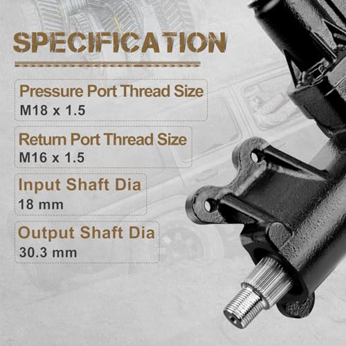 WildGear Power Steering Gear Box Fit For Jeep Wrangler 2007-2009/2011-2017, Wrangler JK 2018, 3.6L 3.8L, Sport Utility 2-Door Only # 68052897AC - Image 4