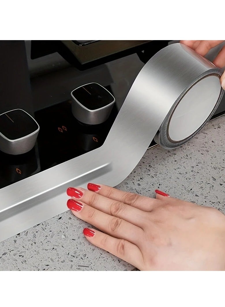 بامير ملصق مقاوم للماء، شريط سطح العمل، شريط رقائق الألومنيوم العازل للحرارة، ملحقات المطبخ والحمام - Image 1