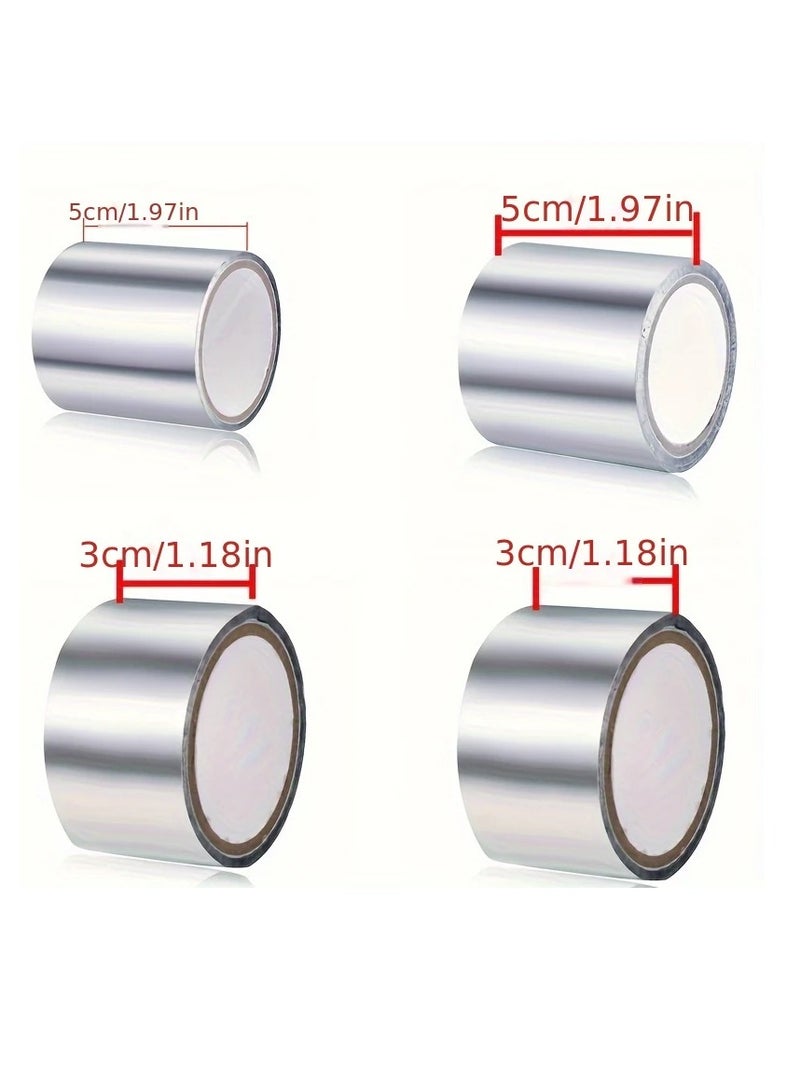 بامير ملصق مقاوم للماء، شريط سطح العمل، شريط رقائق الألومنيوم العازل للحرارة، ملحقات المطبخ والحمام - Image 2