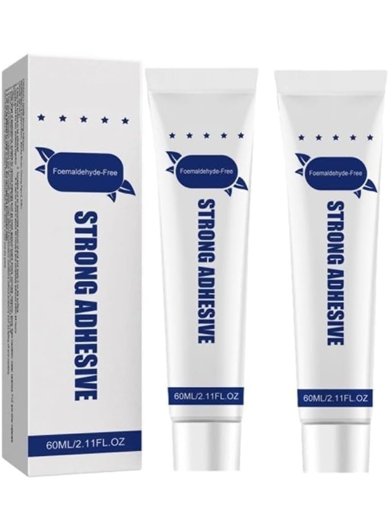 SOLARAE Multi-Purpose Glue, 2 PCS Nail Free Strong Glue, Waterproof Heavy-Duty Mounting Adhesive for Wood, Ceramic, Metal & More - Image 1