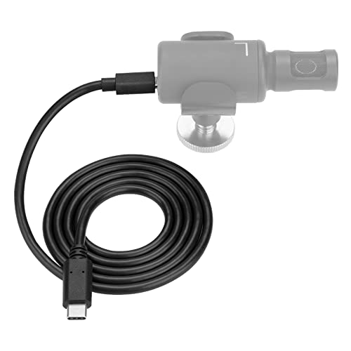 GEEKRIA for Creators USBC to Micro USB Microphone Cable Compatible with Shure MV7 MV88 MV5 MV51 MVi Replacement Mic Cord 33 ft 100 CM Black - Image 1