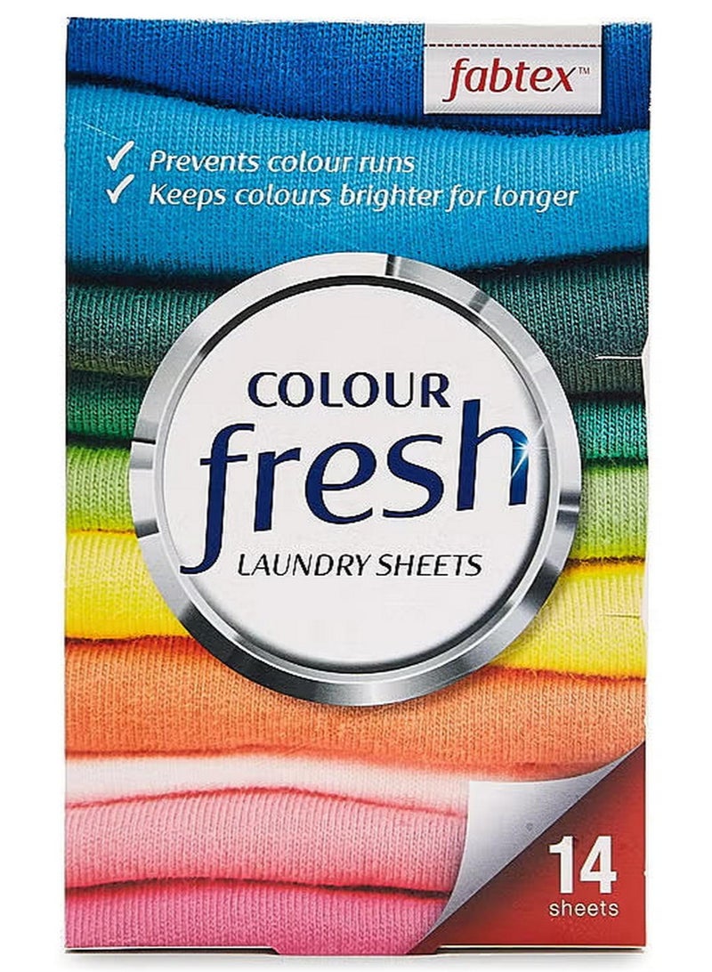 FABTEX Colour Fresh Laundry Sheet 14 Sheets - Image 1