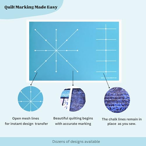 Full Line Stencil -Machine Quilting Guide- Template for Blocks and Borders for Free Motion Quilting, Domestic Machine Quilting, Hand Quilting, Long-Arm Quilting (30595) - Image 3