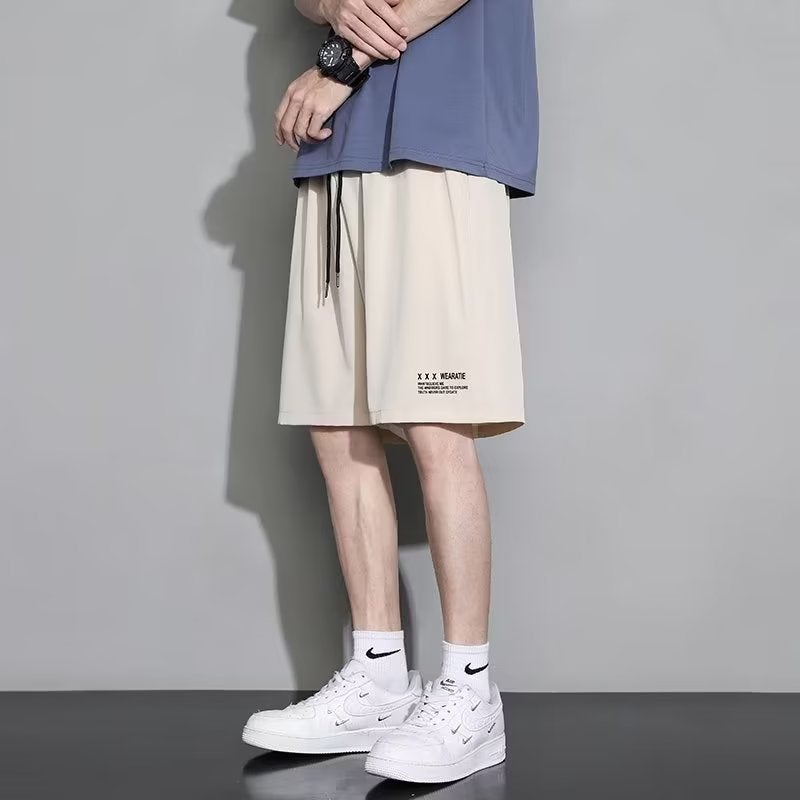 Mens Casual Shorts Summer Thin Street Basketball K181 Black  - Image 4
