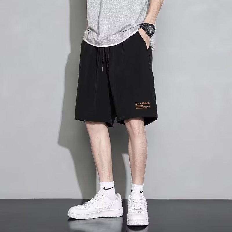 Mens Casual Shorts Summer Thin Street Basketball K181 Black  - Image 1
