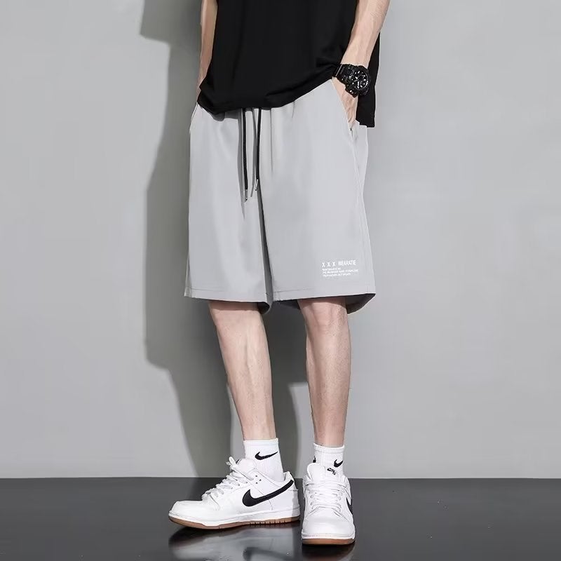 Mens Casual Shorts Summer Thin Street Basketball K181 Black  - Image 5