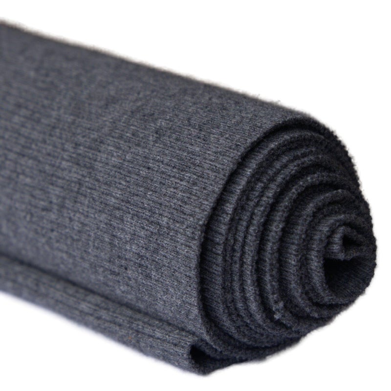 TinaKim Ribbed Fabric for Cuffs and Collar Waistbands Neckline Cuffs Clothing Sewing Material 43x8in 59 Grey