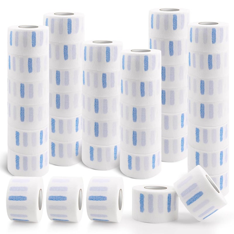 NICEMOVIC 40 Rolls Disposable Barber Paper Neck Strips Bulk Barber Accessories Professional Barber Supplies Stretchy Paper Neck Strips for Salon Haircut Styling