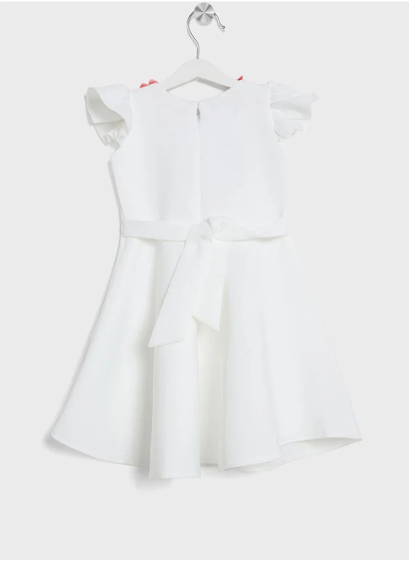 ليتل جولدن ابل Kids Little Frill Sleeve Dress