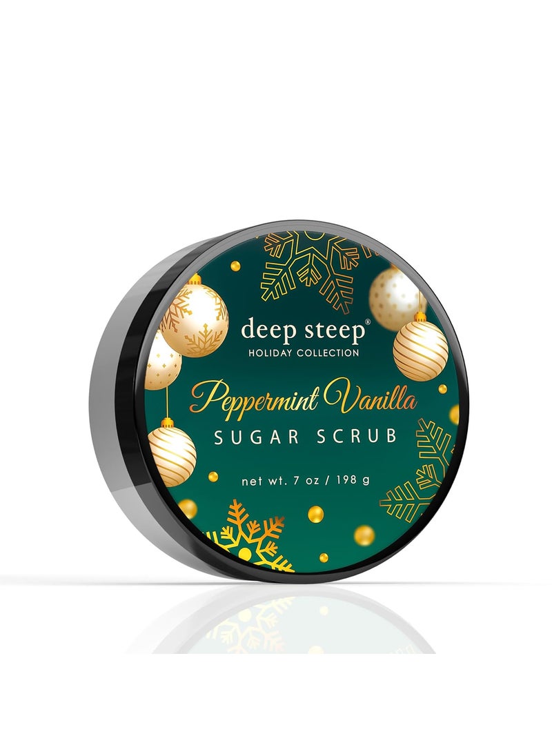 Deep Steep Deep Steep Holiday Sugar Scrub Winter Collection Peppermint Vanilla 
