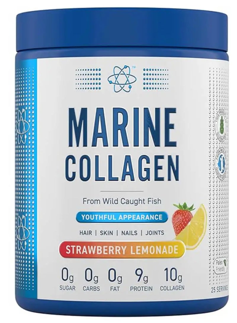Applied Nutrition Marine Collagen 300g (Strawberry Lemonade) – Premium Hydrolyzed Peptides for Skin, Hair, Nails & Joint Health  - Image 1