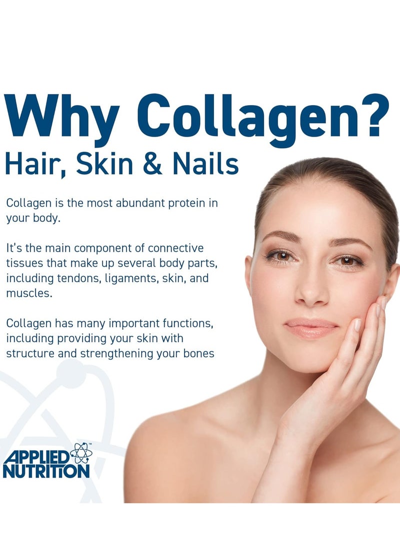 Applied Nutrition Marine Collagen 300g (Strawberry Lemonade) – Premium Hydrolyzed Peptides for Skin, Hair, Nails & Joint Health  - Image 2