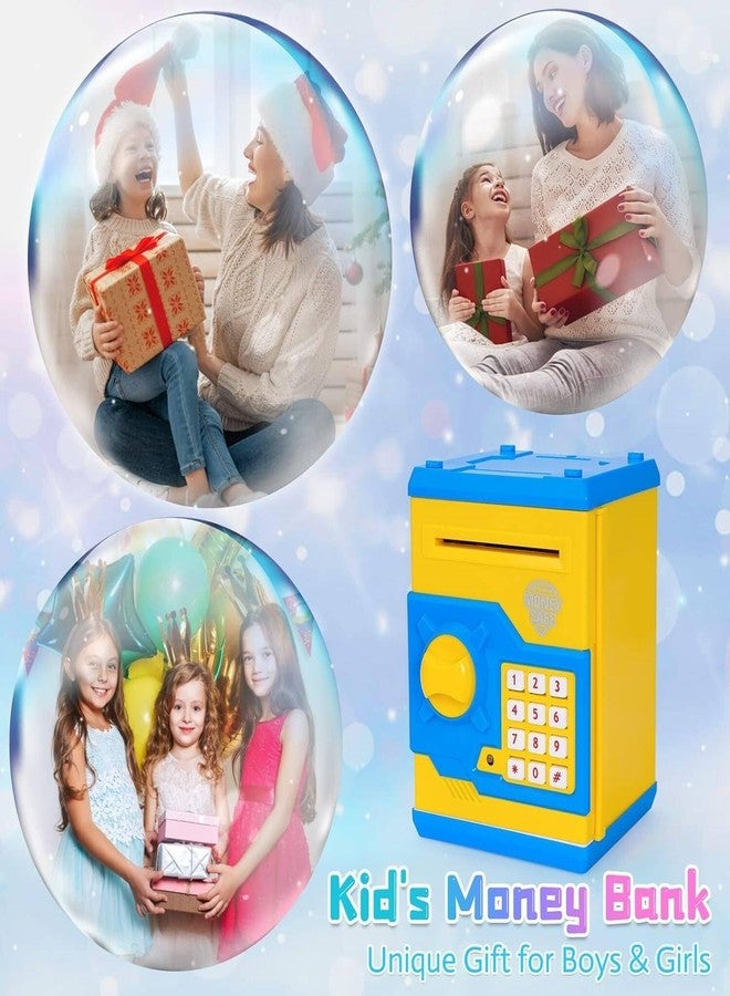 Magicwand Money Safe Kids Piggy Savings Bank with Electronic Lock【Pack of 1】【Yellow & Blue】 - Image 5