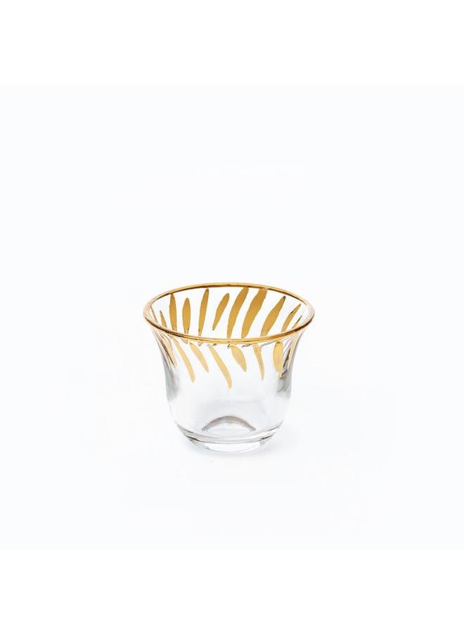 Alsaif Glass Tea Coffee Serving Set 50 Pieces Transparent - Image 4