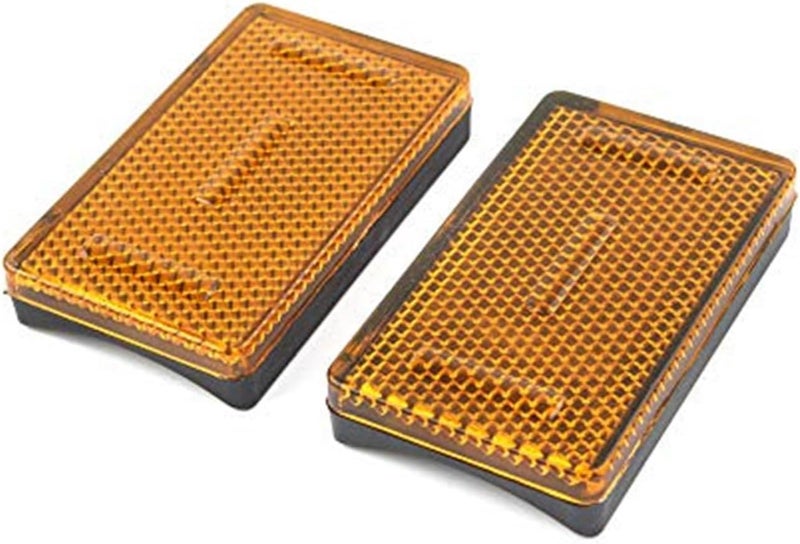 Wivplex Amber Motorcycle Front Fork Reflector Covers - Image 4