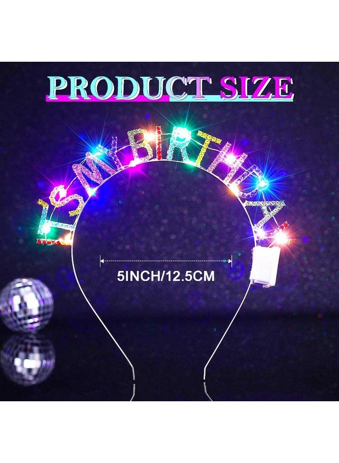 زوي ستار عصابة رأس Zoestar المضيئة لأعياد الميلاد السعيدة مزودة بإضاءة LED وعصابات شعر لامعة لحفلات أعياد الميلاد للنساء (ملونة، مقاس واحد) - Image 5