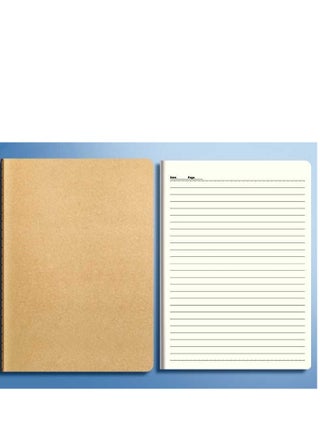 10PCS A5 Kraft & Black Notebook Set –  (5 Brown & 5 Black), 36 Sheets Each - view 2