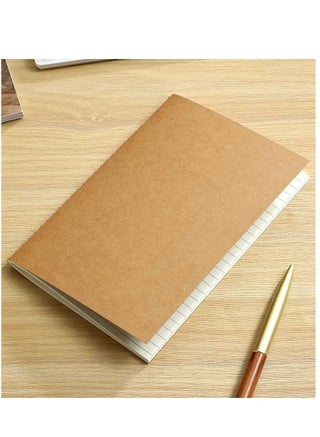 10PCS A5 Kraft & Black Notebook Set –  (5 Brown & 5 Black), 36 Sheets Each - view 5